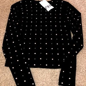 Zara long sleeve top with hardware